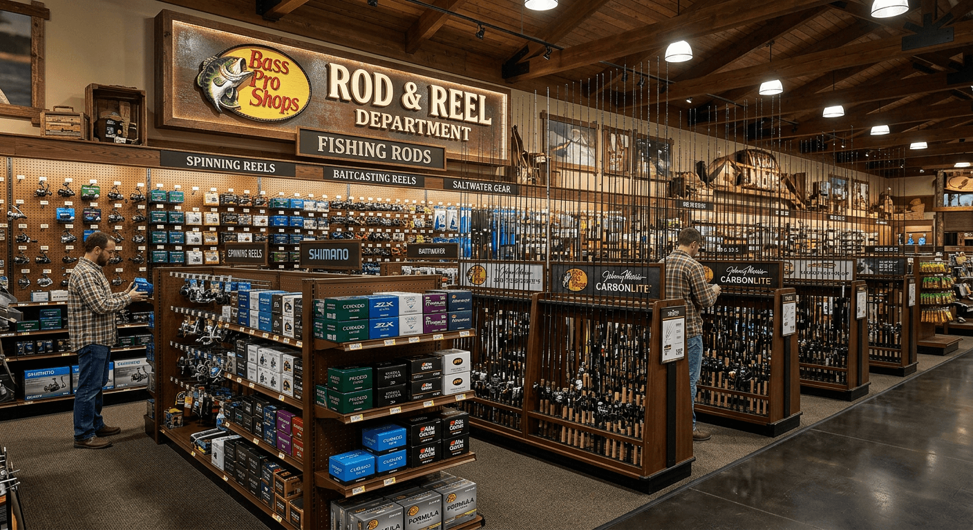 Bass Pro Shops Fishing Rod and Reel Department
