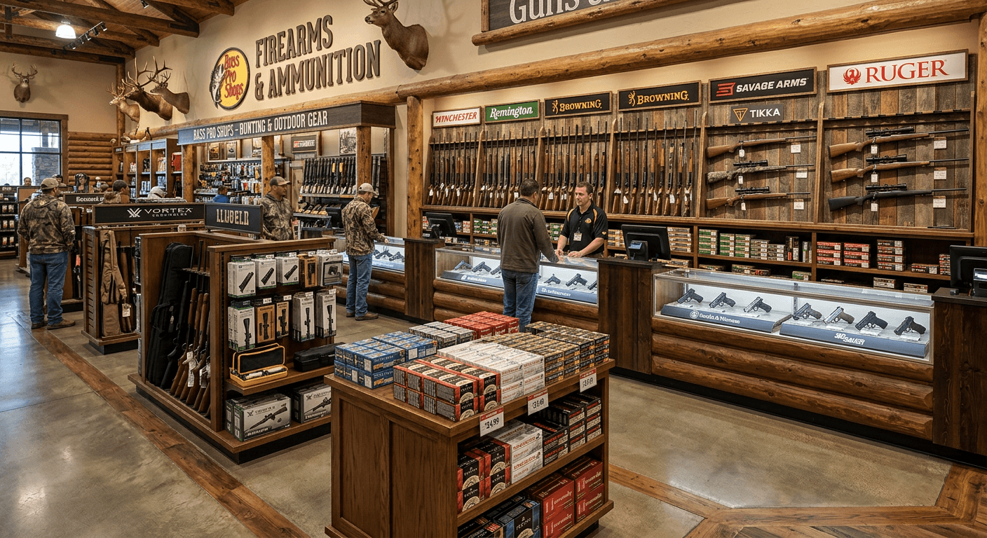 Bass Pro Shops Hunting Rifles and Firearms Section