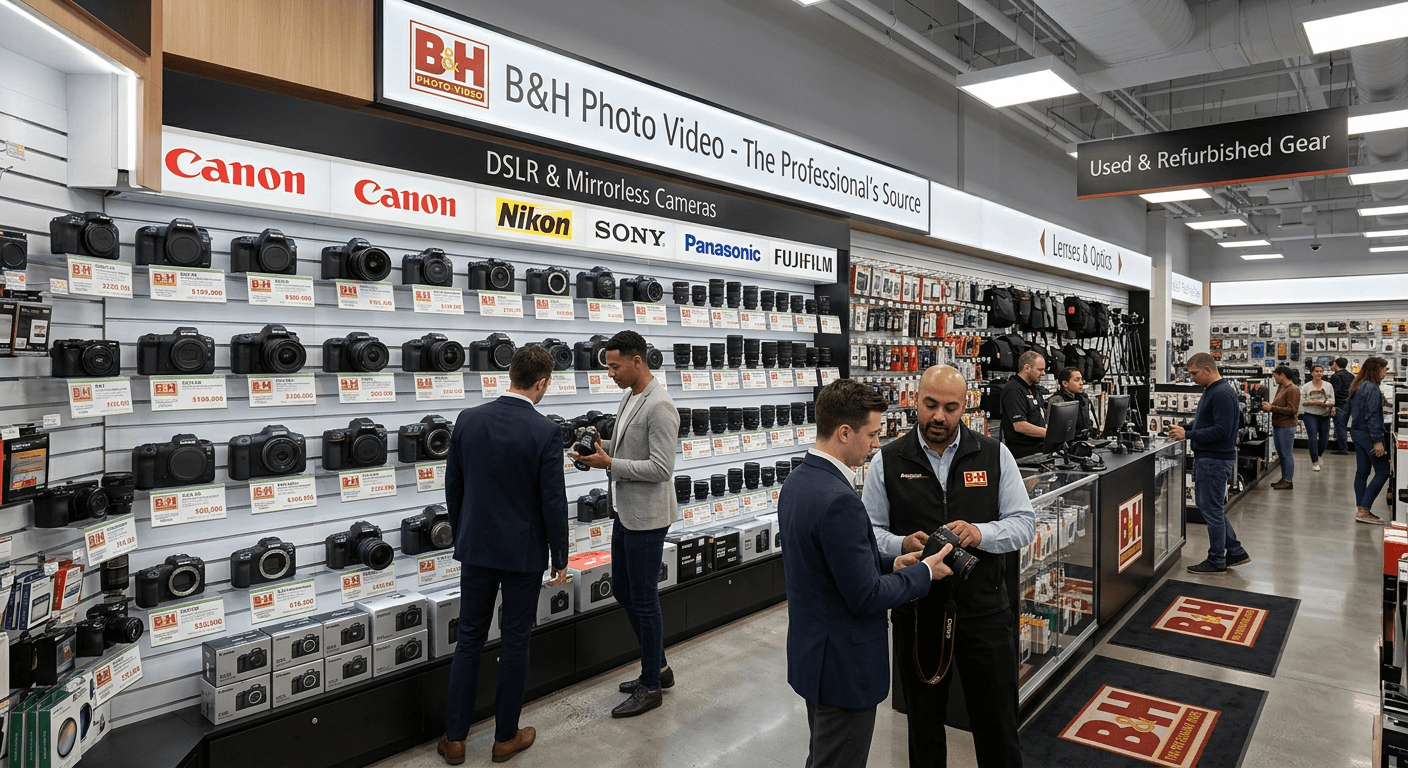 B&H Photo Video DSLR and Mirrorless Camera Wall
