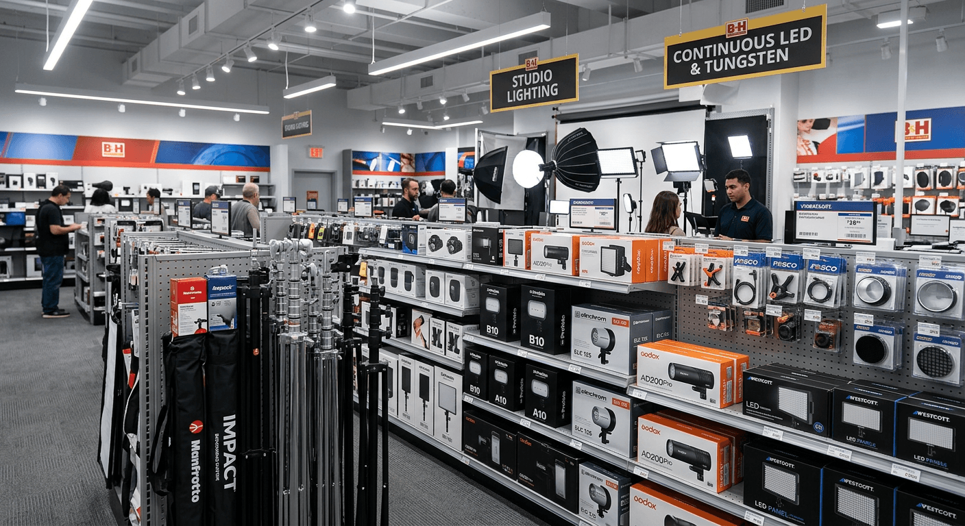 B&H Photo Video Lighting and Studio Gear