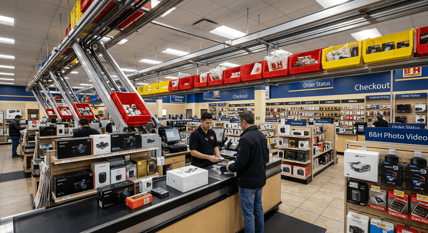 B&H Photo Video Conveyor Belt Checkout System