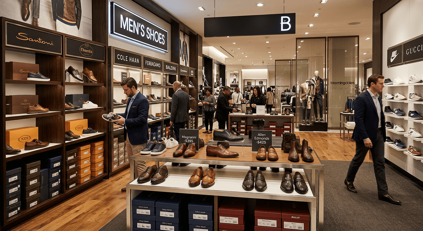 Bloomingdale's Mens Shoe Floor