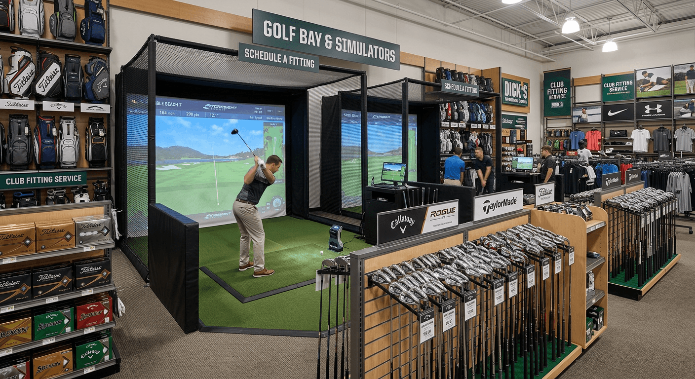Dick's Sporting Goods Golf Bay with Simulators