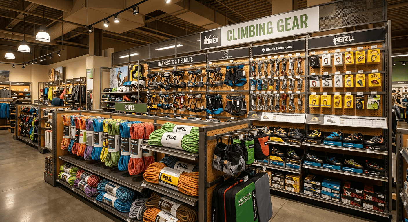 REI Climbing Gear Section