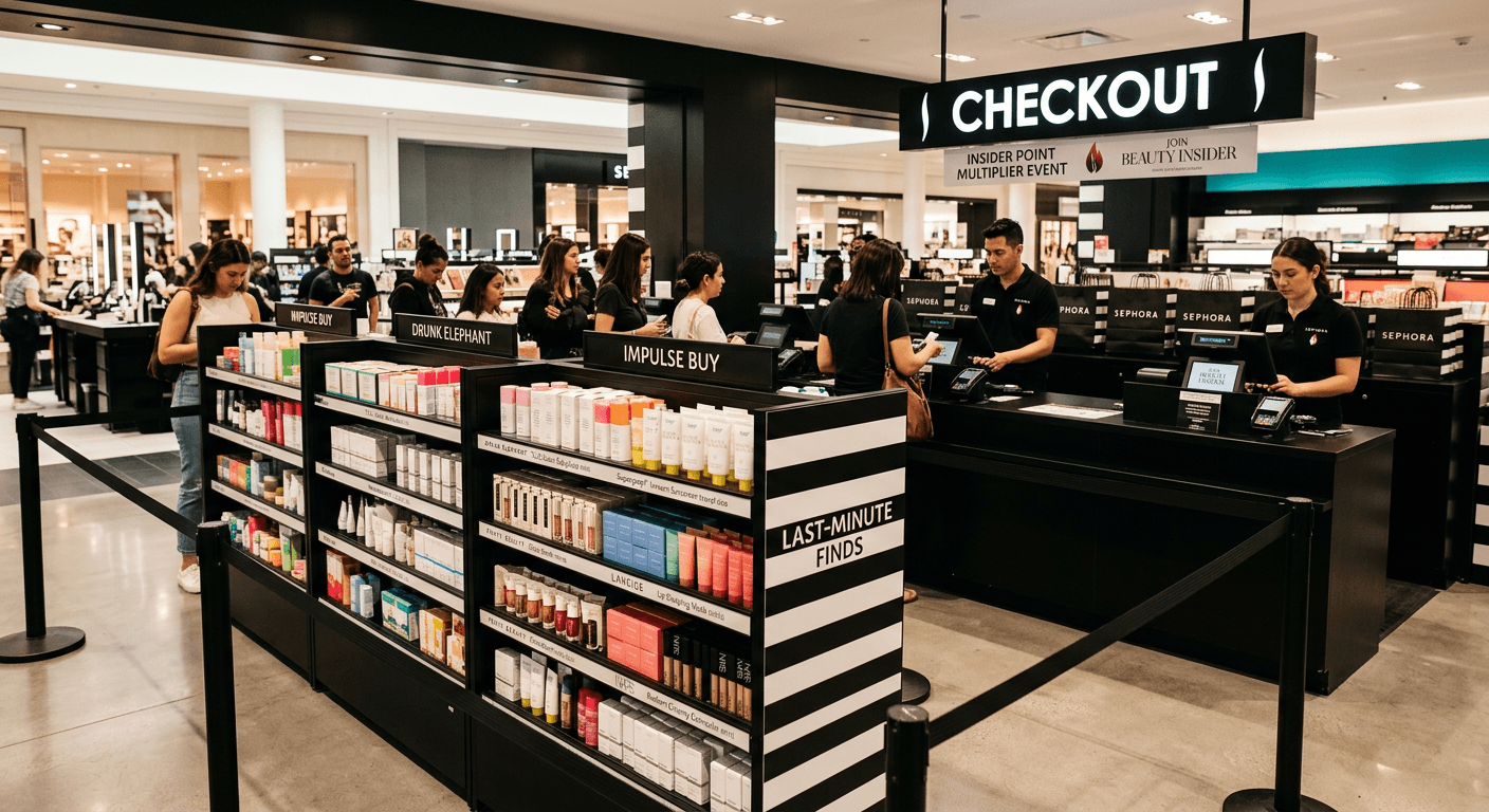 Sephora Checkout and Impulse Buy Station