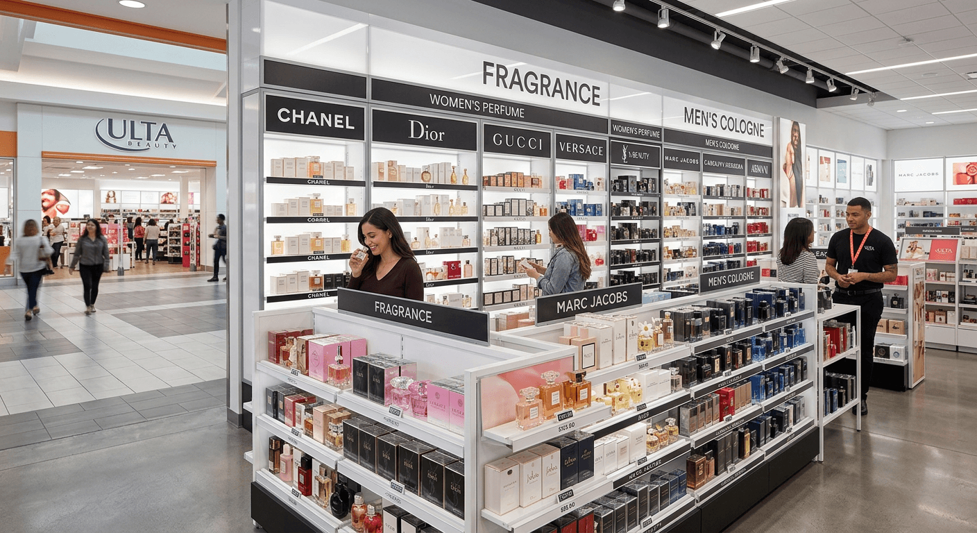 Ulta Beauty Fragrance Wall Display