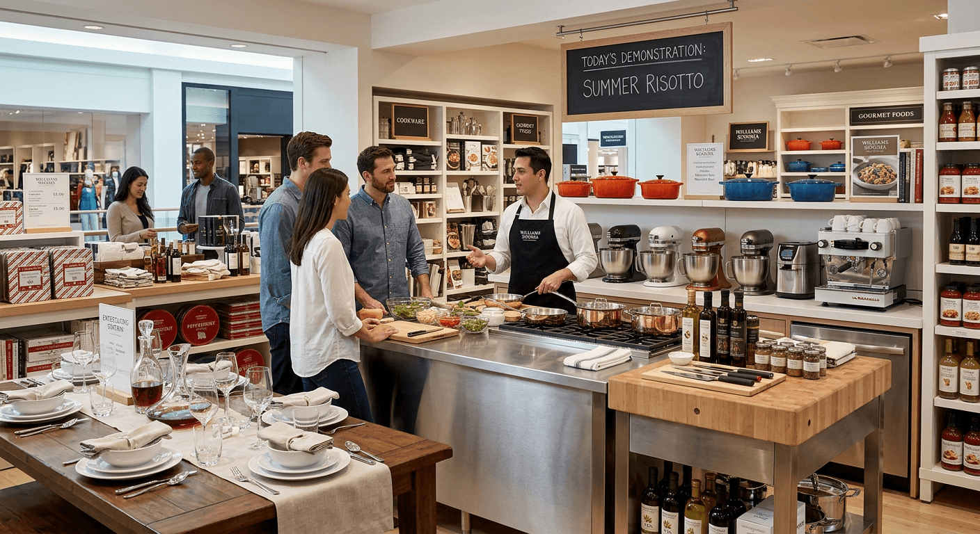 Williams Sonoma Demo Kitchen and Entertaining Station